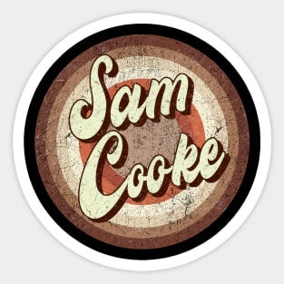 Vintage brown exclusive - sam cooke Sticker